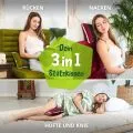 Kapok Dekokissen (Rot/Elefanten)