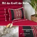 Kapok Dekokissen (Rot/Elefanten)
