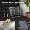 Kapok Dekokissen (Blau/Elefanten)