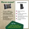 Kapok Dekokissen (Blau/Elefanten)