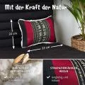 Kapok Dekokissen (Schwarz/Elefanten)