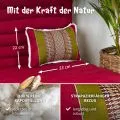 Kapok Dekokissen (Rot/Gr�n)