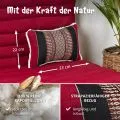 Kapok Dekokissen (Rot/Schwarz)