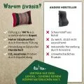 Kapok Dekokissen (Rot/Schwarz)