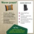Kapok Dekokissen (Schwarz/Orange)