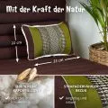 Kapok Dekokissen (Braun/Gr�n)