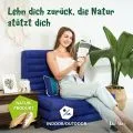 Kapok Dekokissen (Blau)