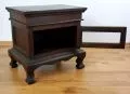 Massives  Holzschr�nkchen mit Glast�r,  Nr.48a