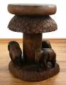 Massivholzhocker, asiatischer Beistelltisch,  *Elefanten*