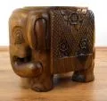 Massivholzhocker  kr�ftiger Elefant 40Kg