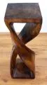 Massivholzs�ule, doppelt gedreht BRAUN (76�cm H�he)