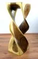 Massivholzs�ule, doppelt gedreht NATUR (76�cm H�he)