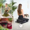 Kapok Meditationskissen Set L (Blau/Elefanten)
