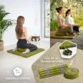 Kapok Meditationskissen Set XL (Gr�n/Elefanten)