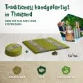 Kapok Meditationskissen Set XL (Gr�n/Elefanten)