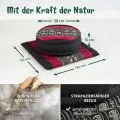 Kapok Meditationskissen Set L (Schwarz/Elefanten)