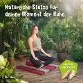 Kapok Meditationskissen Set XL (Rot/Schwarz)