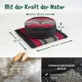 Kapok Meditationskissen Set L (Schwarz/Rot)