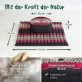 Kapok Meditationskissen Set XL (Schwarz/Rot)