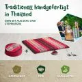 Kapok Meditationskissen Set XL (Rubinrot)