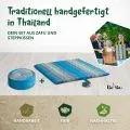 Kapok Meditationskissen Set XL (Hellblau)