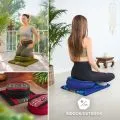Kapok Meditationskissen Set L (Blau)