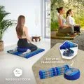 Kapok Meditationskissen Set XL (Blau)