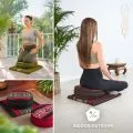 Kapok Meditationskissen Set L (Weinrot)