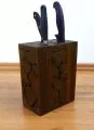Messerblock, unbestckt  Teakholzpuzzle