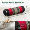 Kapok Nackenrolle (Schwarz/Rot)