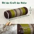 Kapok Nackenrolle (Braun/Gr�n)