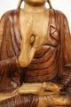 Ruheausstrahlender Buddha aus Bali, Vitarka Mudra, zweifarbig, gro�, 50 cm