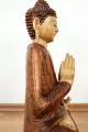Ruheausstrahlender Buddha aus Bali, Vitarka Mudra, zweifarbig, gro�, 50 cm