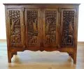 Massives Sideboard mit thailndischen Elefantenschnitzereien, Nr.12