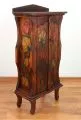 Kleiner, mit Blumen verzierter 2-triger Schrank aus Bali, Nr. 200