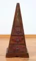 Schubladenkommode „Pyramide“ aus Bali, 50 cm hoch (Braun)