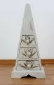 Schubladenkommode „Pyramide“ aus Bali, 50 cm hoch (Wei)