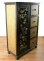 Rattanschrank *goldfarbene Blumen*  Nr.32
