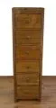 Java schmale Teakholzkommode im rustikalem Design,  Nr.351