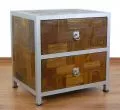 Java, Metall trifft Teak, Nachtschrank / kleine Kommode,  Nr.372