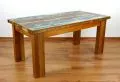 Java, Tisch aus buntem, recyceltem Teakholz/Bootsholz, Nr.67