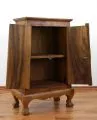 Massivholzschrank mit Rosenmuster, Nr.86 klein