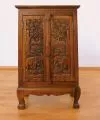 Asiatische Kommode mit Elefantenschnitzerei Nr.9 klein