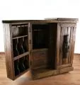 Teakholzschrank, Bar, Theke, Wein und Spirituosenschrank, Nr.93
