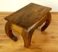Asiatischer Opiumtisch, 60 x 40 cm (Hellbraun)