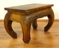 Asiatischer Opiumtisch, 60 x 40 cm (Hellbraun)