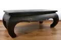 Asiatischer Opiumtisch, 100 x 50 cm (Dunkelbraun)