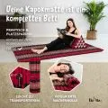 Kapok Rollmatte, 110 cm breit (Rot/Elefanten)