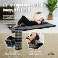Kapok Rollmatte, 110 cm breit (Blau/Elefanten)
