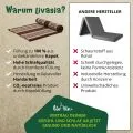 Kapok Rollmatte, 110 cm breit (Braun/Elefanten)